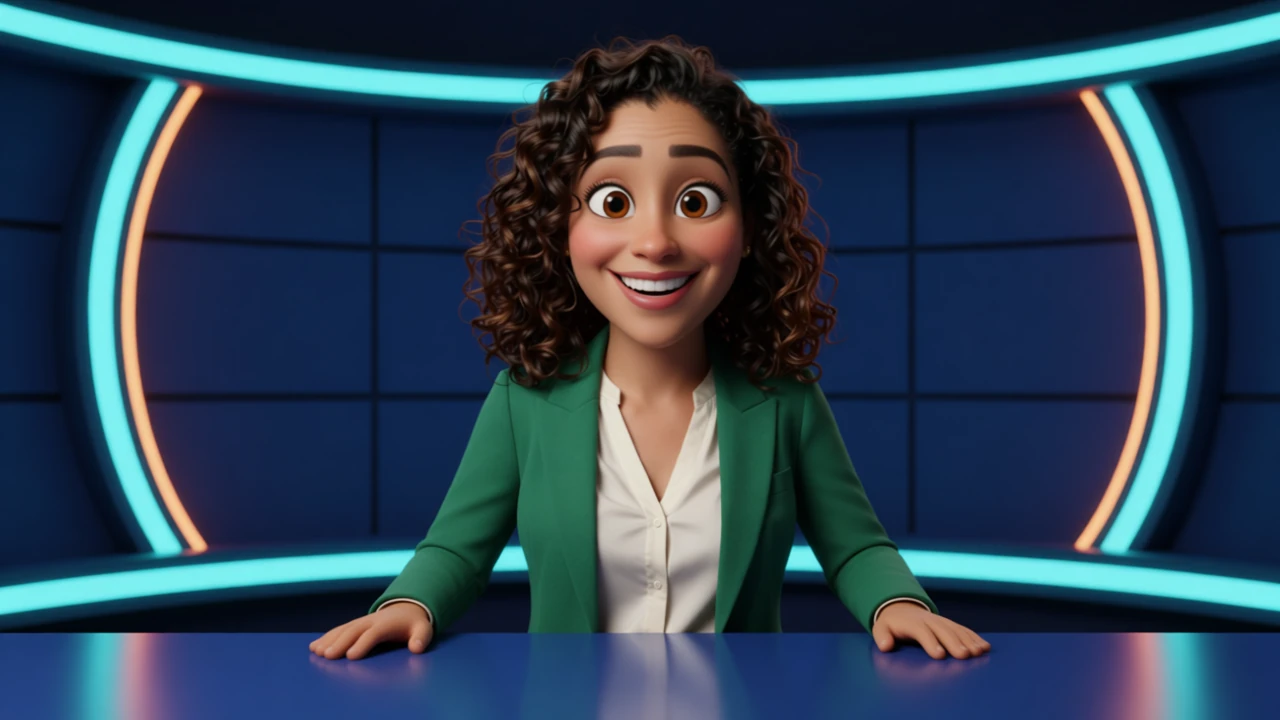Fictional Maya Vale as a Cinematic 3D animated host